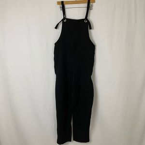 black soft overalls